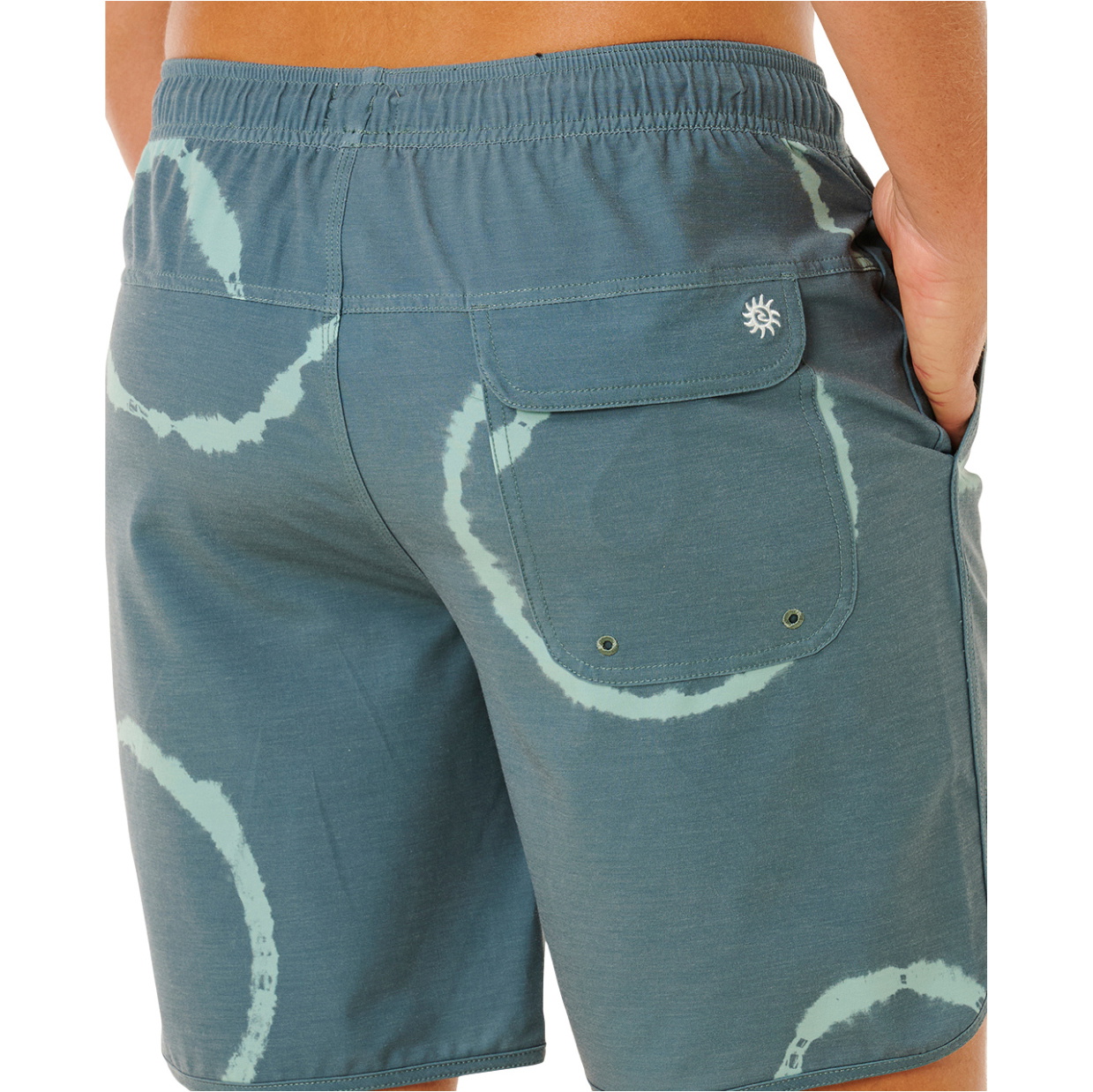 2026 Rip Curl Mens Pacific Rinse Dye Volley Boardshorts 0EEMBO - Moss